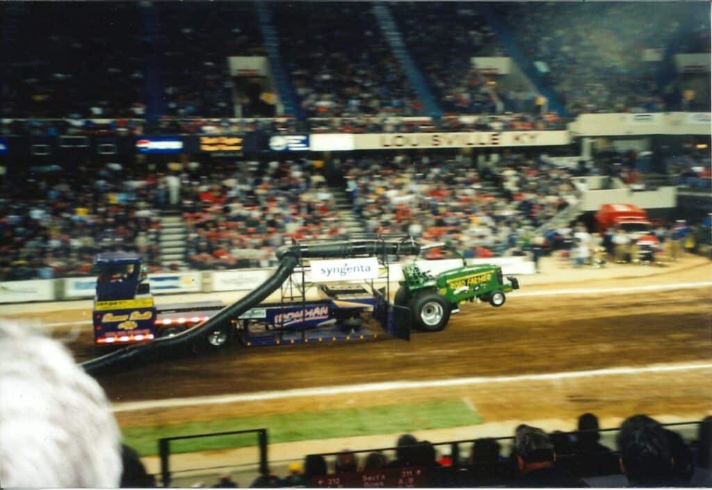 Hillco Technologies, Louisville Kentucky, National Farm Machinery Show, late 1990s, early 2000s, tractor, tractor pull