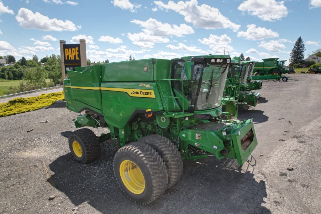 john deere, pape, used combines, hillco combine, hillco leveling system, hillco marchine, used hillco machines