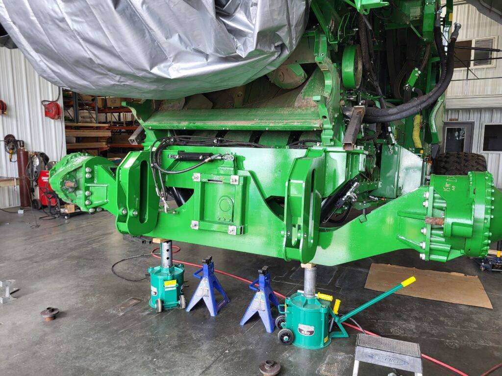 Hillco X9 prototype, Hillco front axle installation