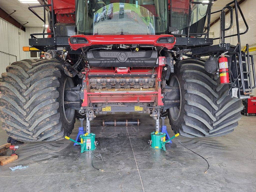 hillco af10 prototype install, case ih stock front axle removal 
