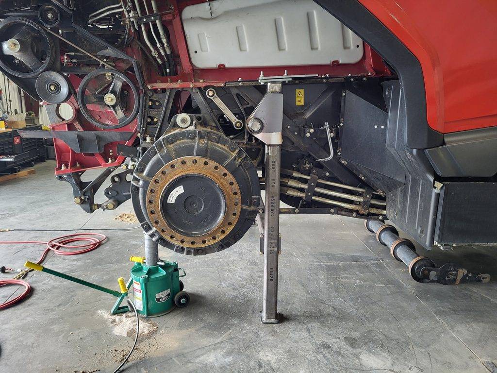 hillco af10 prototype install, case ih stock front axle removal 