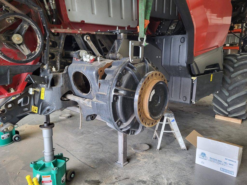 hillco af10 prototype install, case ih stock front axle removal 