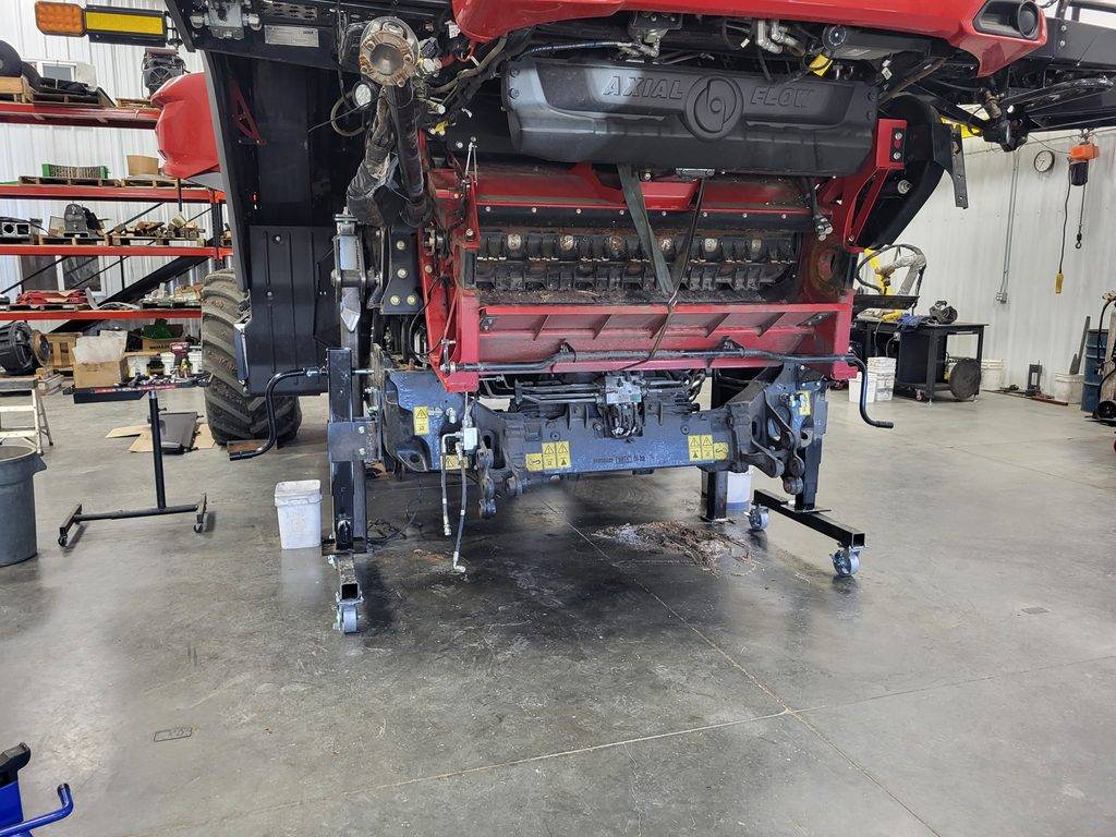 hillco af10 prototype install, case ih stock front axle removal 